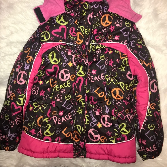 🌸Pink Platinum Zip Up Kids Jacket 🌸 - Picture 2 of 6